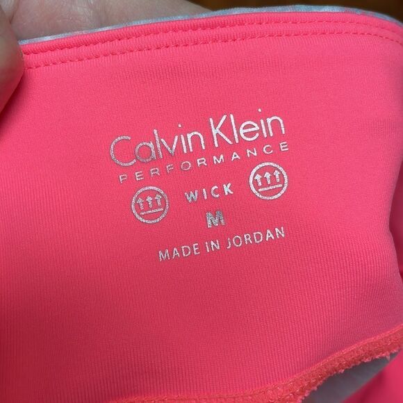 Calvin Klein Performance capri leggings, Pink/coral Marble, Medium - Picture 3 of 9